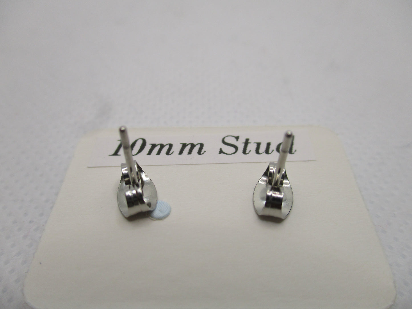 10MM Hypoallergenic Stainless-Steel Small Blue Flower With Some Glitter Stud Earrings (Not a real dried flower)