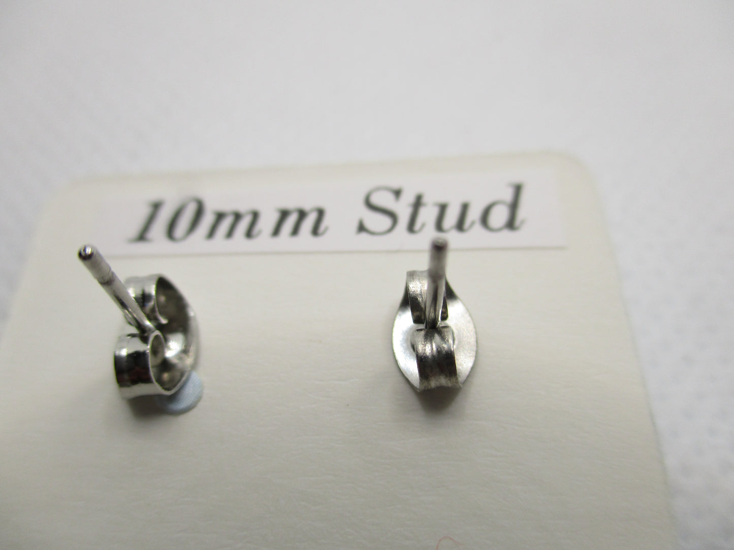 10MM Hypoallergenic Stainless-Steel Small Purple Butterfly With Some Glitter Stud Earrings (Not a real dried flower)