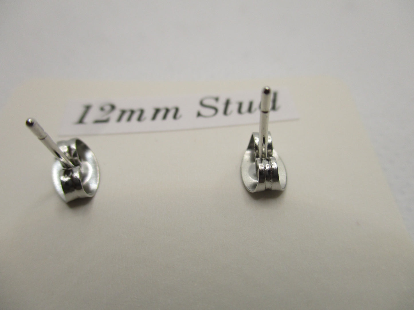 12MM Hypoallergenic Stainless-Steel Small Purple Flower Stud Earrings (Not a real dried flower)