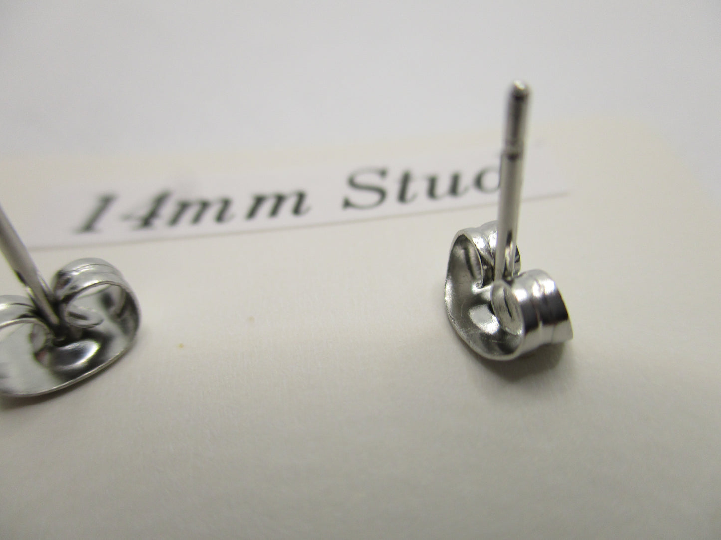 14MM Hypoallergenic Stainless-Steel Small Purple Flower With Some Glitter Stud Earrings (Not a real dried flower)
