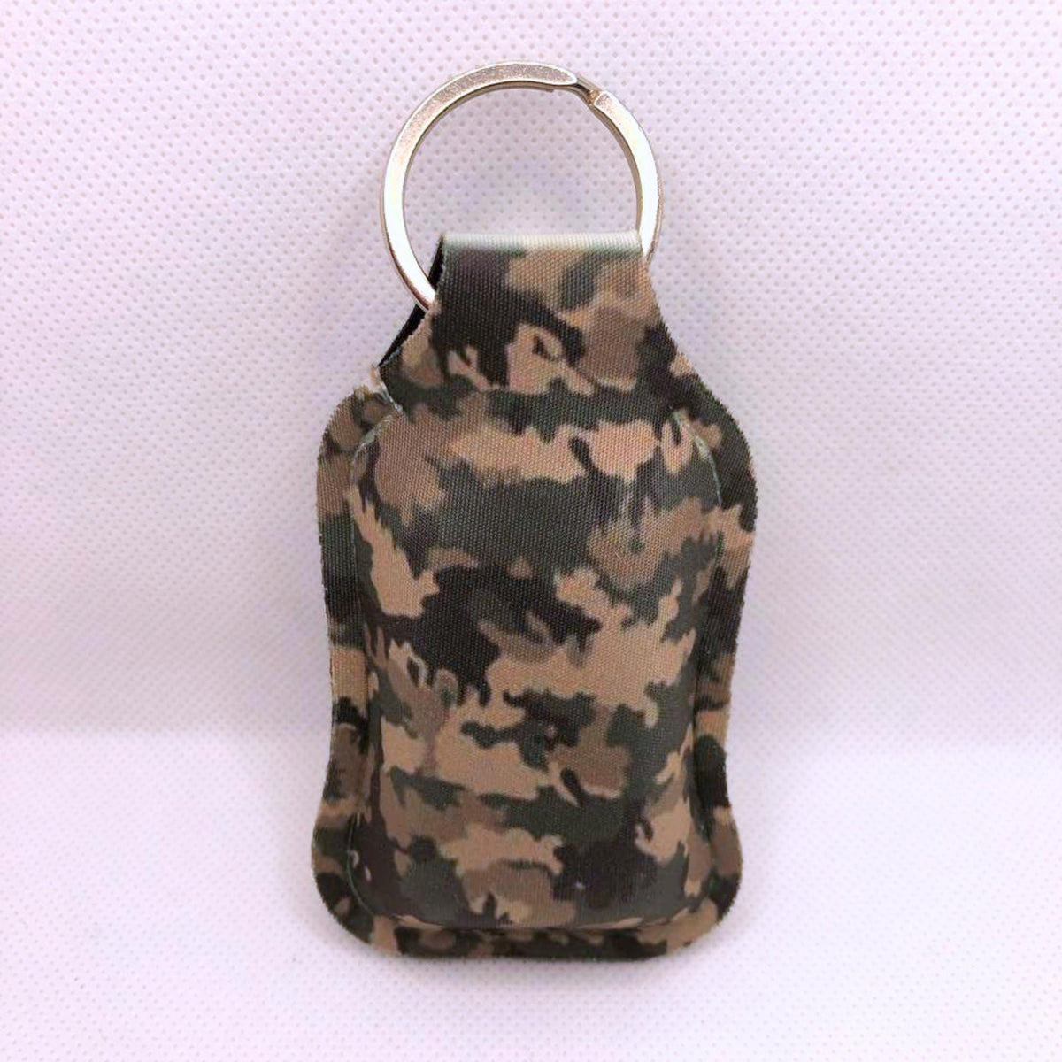 Military Pattern With US Flag Hand Sanitizer Keychain/Lotion Keychain/Sunscreen Keychain