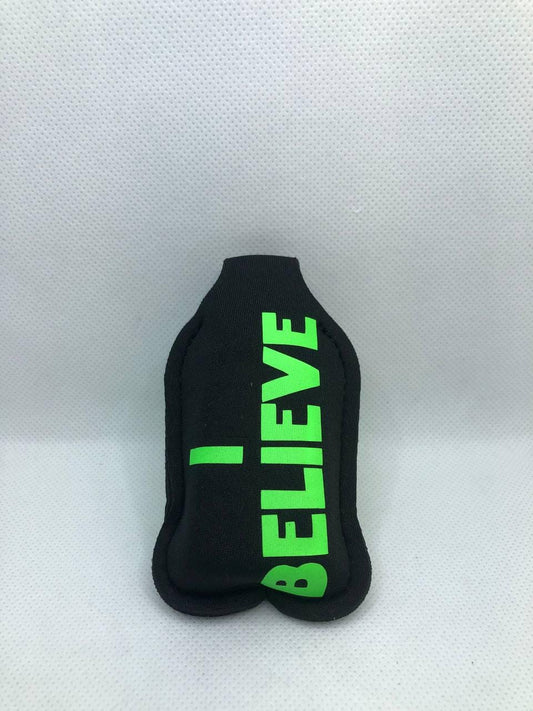 Black Glow In The Dark Alien "I believe" Hand Sanitizer Keychain/Lotion Keychain/Sunscreen Keychain