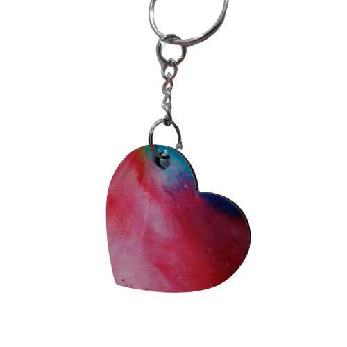 Custom Heart Keychain