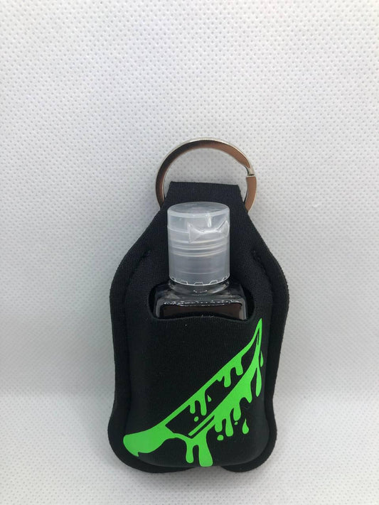Black Glow In The Dark Scary Movie Ghostface with bloody knife Hand Sanitizer Keychain/Lotion Keychain/Sunscreen