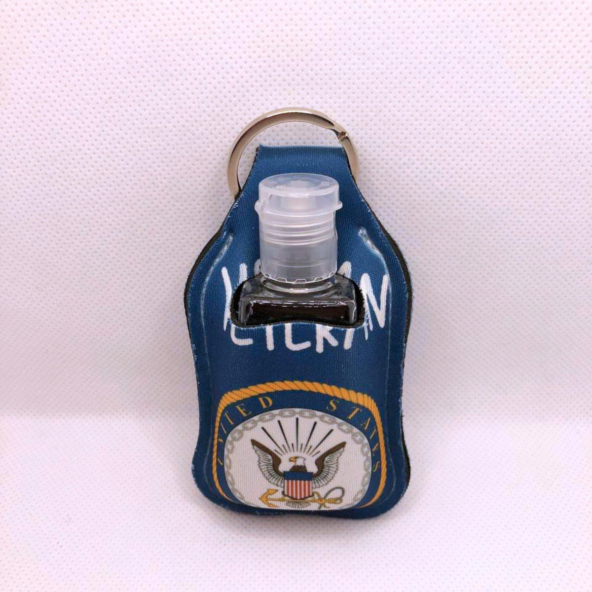 Navy Veteran Hand Sanitizer Keychain/Lotion Keychain/Sunscreen Keychain