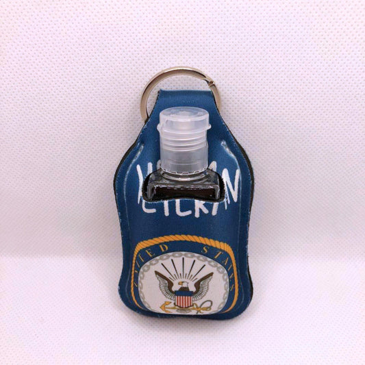 Navy Veteran Hand Sanitizer Keychain/Lotion Keychain/Sunscreen Keychain