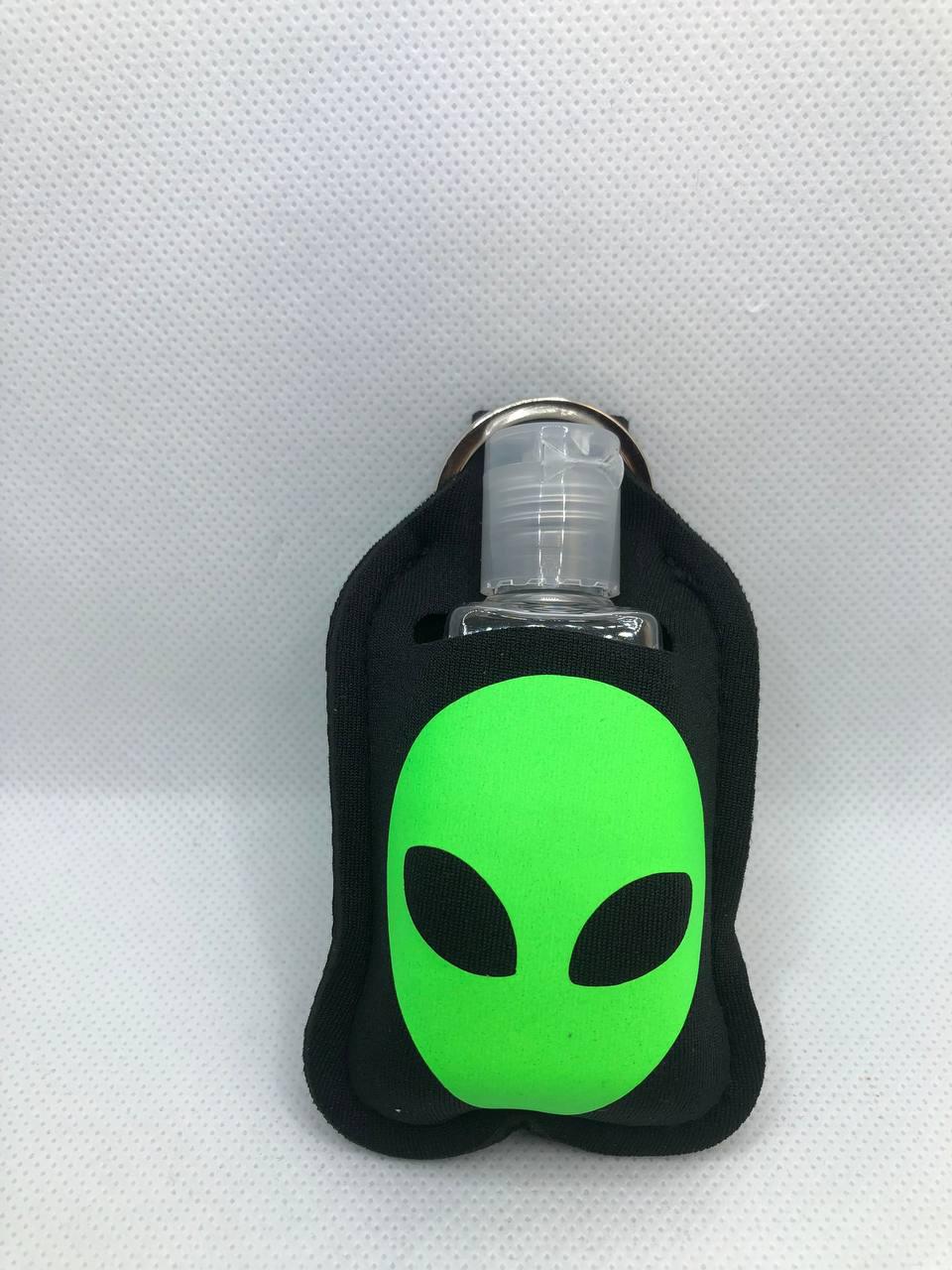 Black Glow In The Dark Alien "I believe" Hand Sanitizer Keychain/Lotion Keychain/Sunscreen Keychain