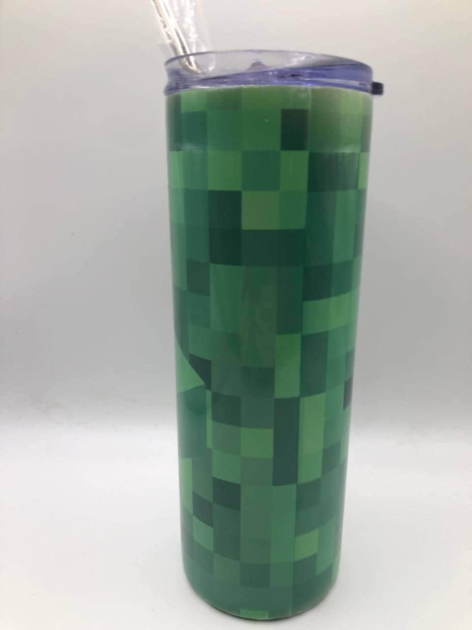 Minecraft Inspired Character Stainless Steel Tumbler/ Gamer Tumbler/Gamer gift Drinkware