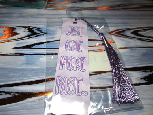 Just One More Page Bookmark