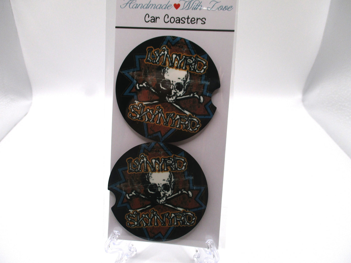2 MDF Car Coasters - Lynyrd Skynyrd