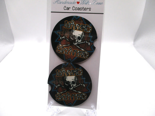 2 MDF Car Coasters - Lynyrd Skynyrd