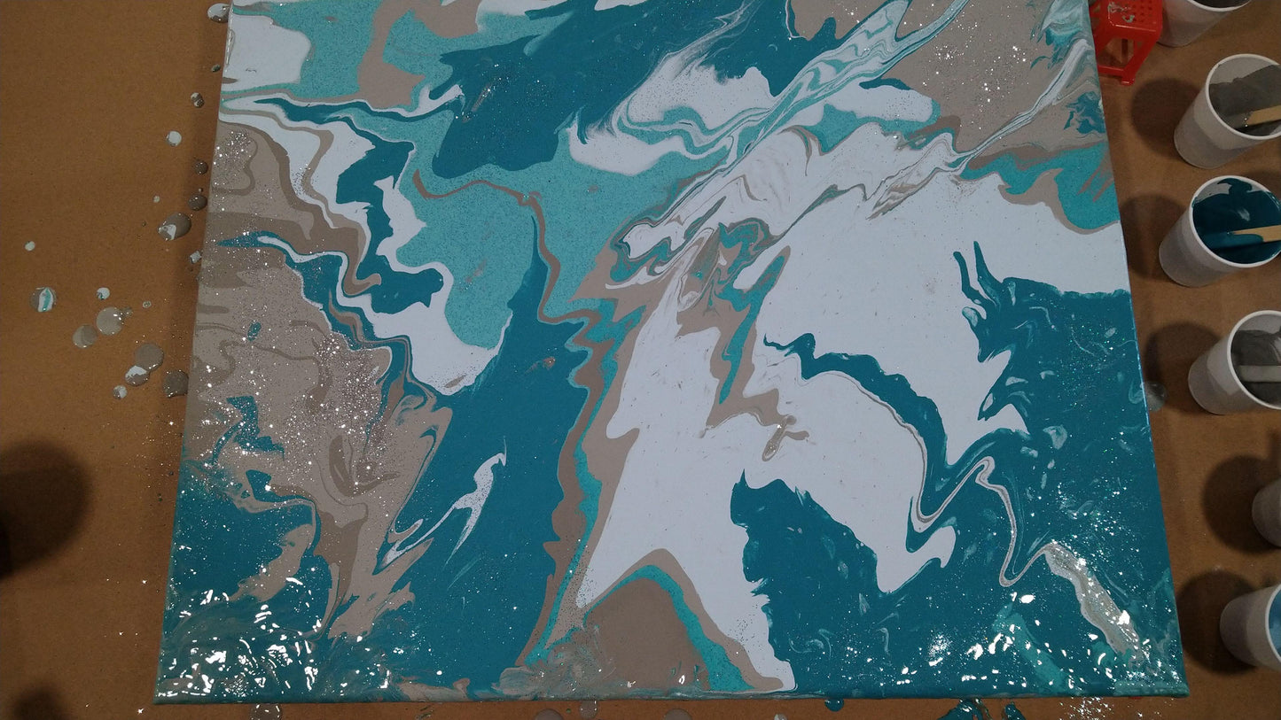 Walk-In Class: Pour Painting On Canvas