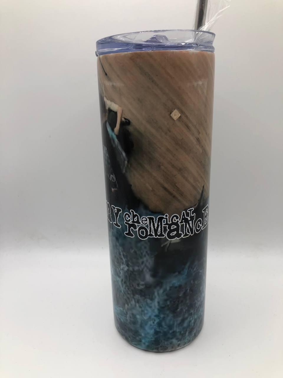 Custom Alternative Rock Band Album Cover or Song Scene Lyric Tumbler •Emo Band Gift • My Chemical Romance  The Ghost Of You Custom Tumbler