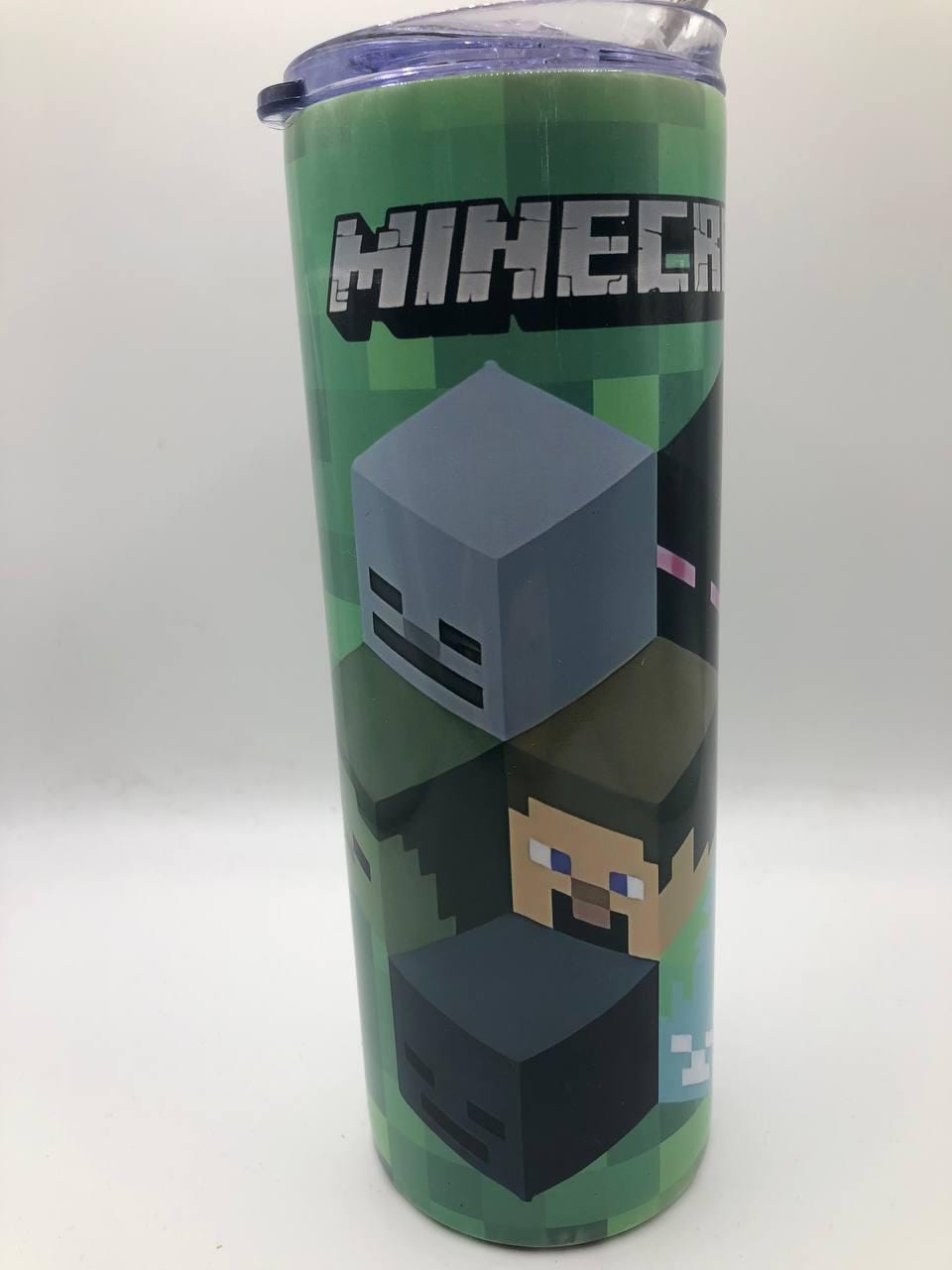 Minecraft Inspired Character Stainless Steel Tumbler/ Gamer Tumbler/Gamer gift Drinkware