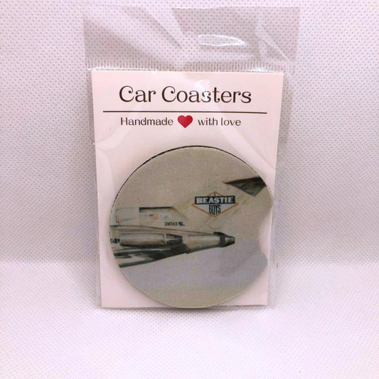 Custom Classic Hip-Hop Car Coasters • Fabric Neoprene Music Fan Accessory