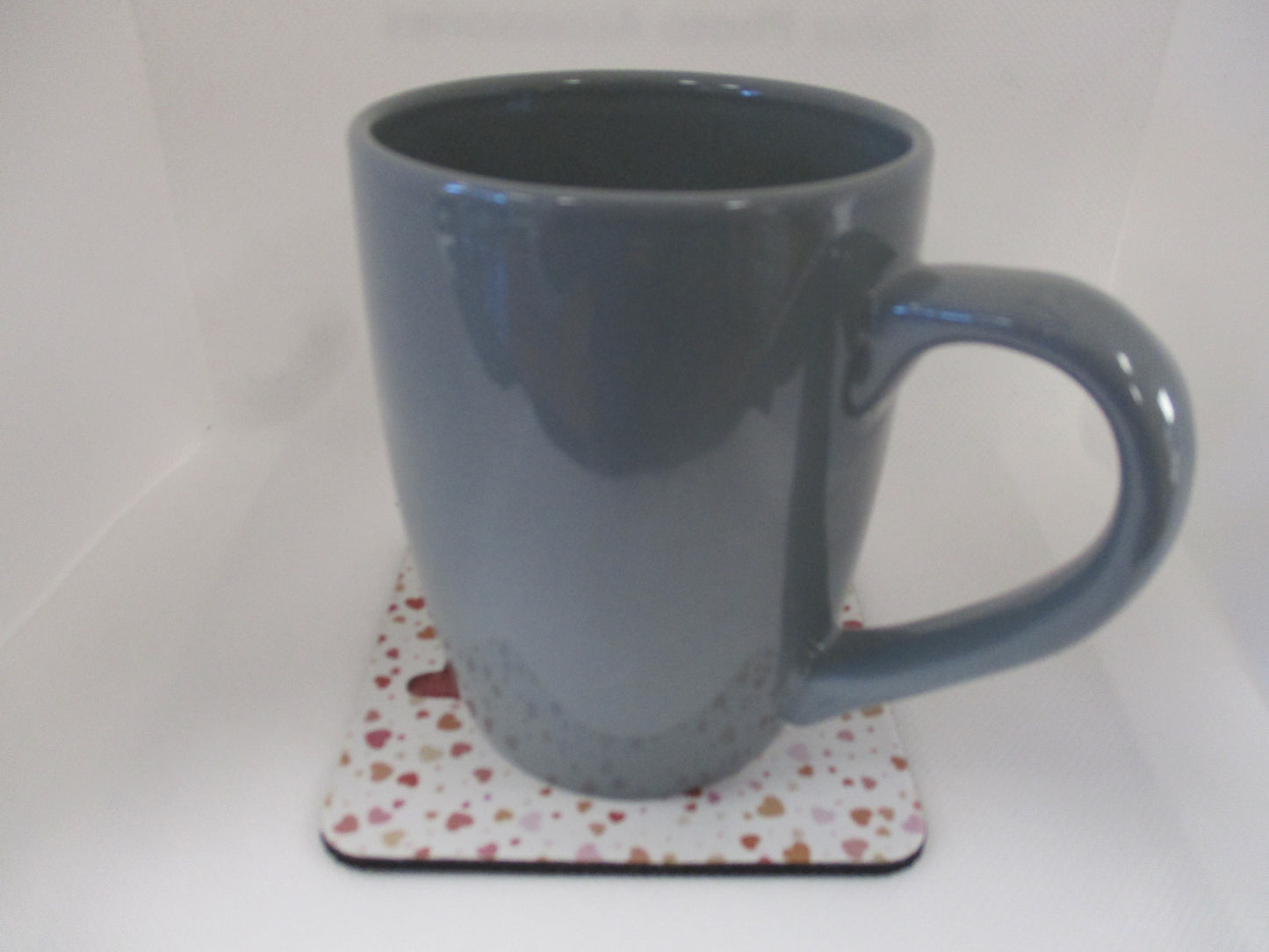 Set of 2 Absorbent Neoprene Square Coasters For Home/RV- I Heart U