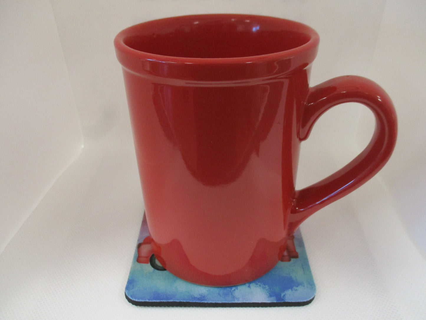 Set of 4 Absorbent Neoprene Square Coasters For Home/RV- Truck With Hearts